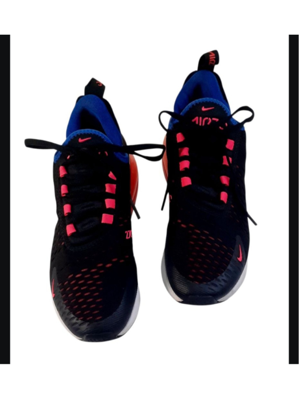 Nike Air Max 270 Womens
Running Shoes Black Pink Racer
Blue DZ4407-600 Size 8 - Picture 2 of 6